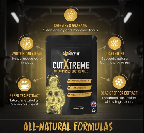 BioRevive Cut Xtreme – Fitness Supplement for Energy, Focus & Wellness Support | 120 Capsules | 2-Month Supply