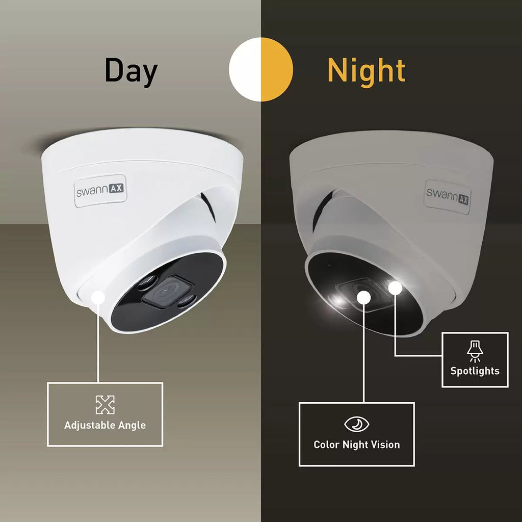 Swann 4K NVR 8 x Channel / 4 x NHD-ADVANCXD Dome & 2 x NHD-ADVANCXB Bullet Cam 1TB HDD