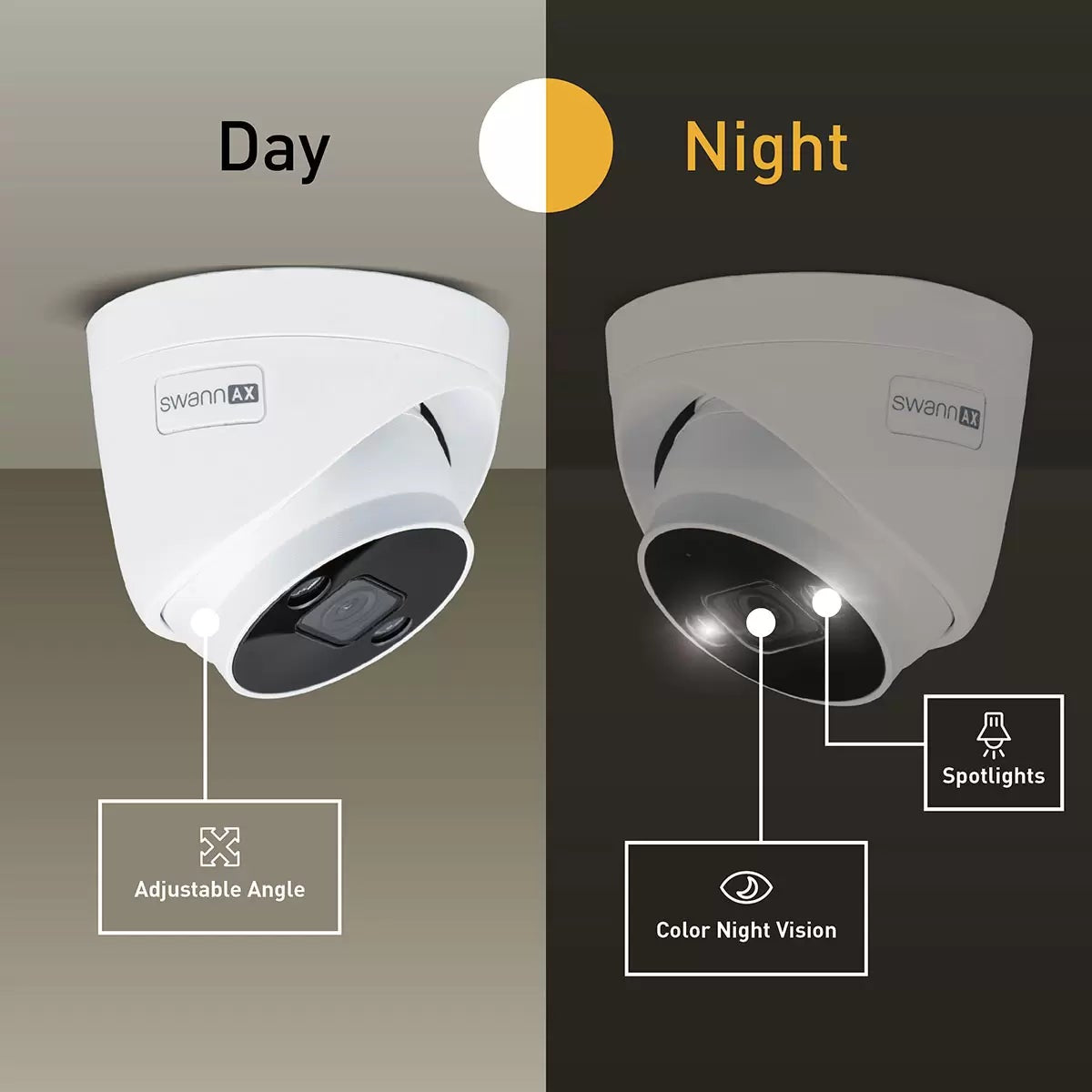 Swann 4K NVR 8 x Channel / 4 x NHD-ADVANCXD Dome & 2 x NHD-ADVANCXB Bullet Cam 1TB HDD
