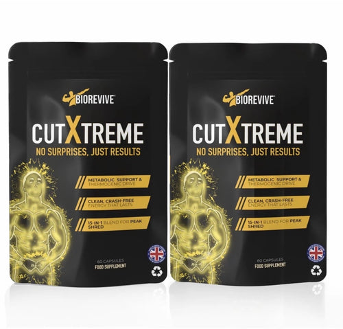BioRevive Cut Xtreme Fitness Supplement – Energy, Focus & Wellness Support | L-Carnitine, Green Tea, B Vitamins & Caffeine